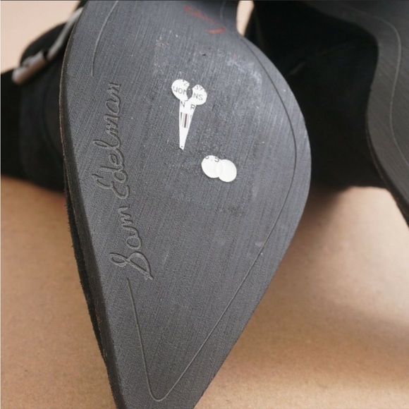 Sam Edelman "Leonia" Womens Boots Pointed Toe Blac - Picture 7 of 7